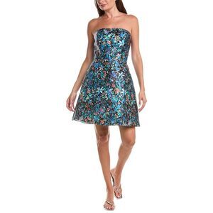 Rene Ruiz Womens  Mini Column Dress, Black